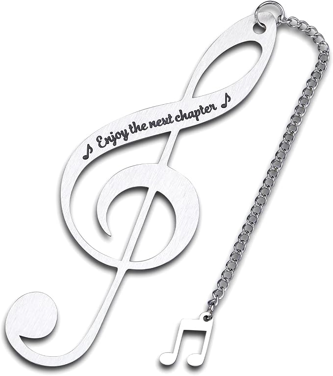 Bookmark for Women Men Music Lover Gifts for Him Her Girls Boys, Enjoy The Next Chapter Graduation Christmas Birthday Anniversary Retirement Gifts Graduation Gifts for Women