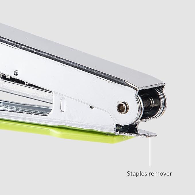 Liudan Stapler Stapler Metal Stapler Set Desktop Stapler 15 Sheets Stapling Capacity Shool Office Supplies 6 Colours Office Stapler (Color : E)