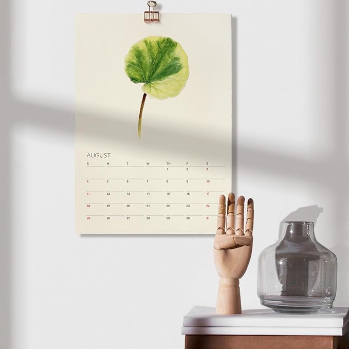 Tropical Plant Art - 2026 Botanical Watercolor Wall Calendar, Foliage Painting Planner, Christmas Gift for Plant Lover, A4 21 x 29.7 cm (2)