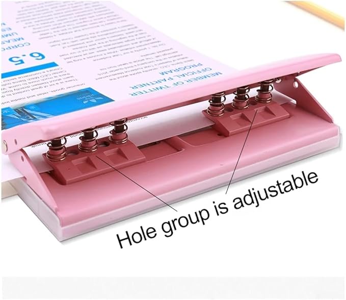 Adjustable Metal 6 Hole Hole Punch Standard Sheet Adjustable Hole Punch Planner Scrapbook Tool
