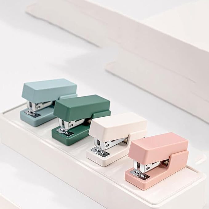 Liudan Stapler Mini Stapler Machine with Staples 24/6 26/6 Fashion Paper Stapler for Stationery Office Accessories School Supplies Office Stapler