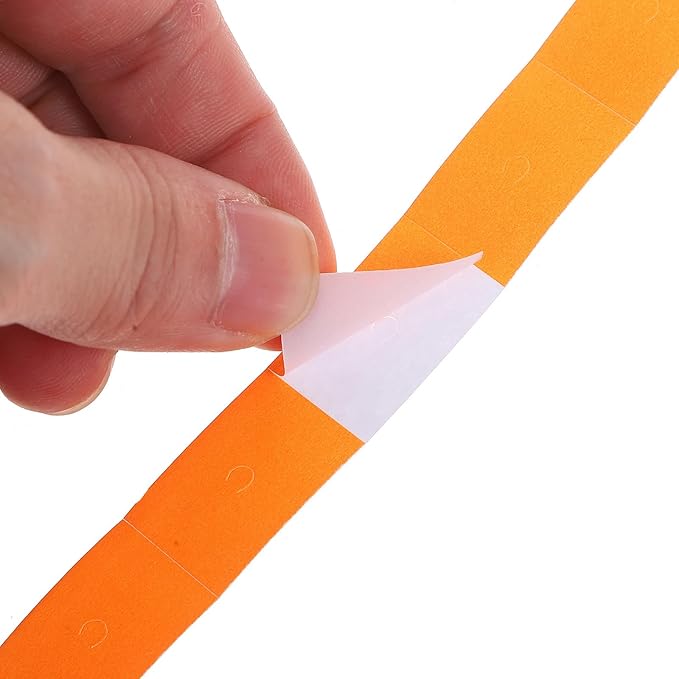 Price Marker Labeler Roll Paper for 6600 Double Line Price Labeller Orange 500 Labels Per Roll for Retail and Office Pricing