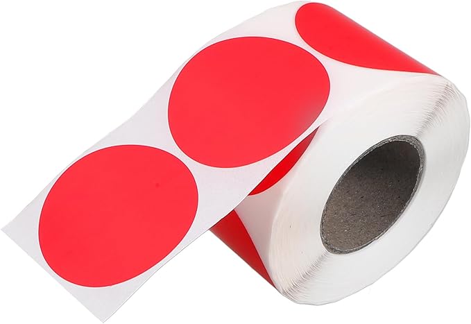 Lurrose 1roll Printable Thermal Label Stickers Self-Adhesive for Inventory Organization and to Write Scan and Use