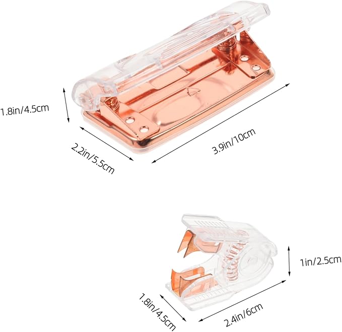 Holibanna 1Set Transparent Office Supplies Puncher Heavy Duty Staple Remover Ergonomic Design for Effortless Staple Removal Stylish Desk Accessories