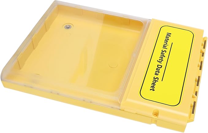 banapoy Visual Document Storage Box, Magnetic Wall Mount MSDS File Storage Box, Water Proof Outside Project Data Display Case, Safety Document Paper Holder