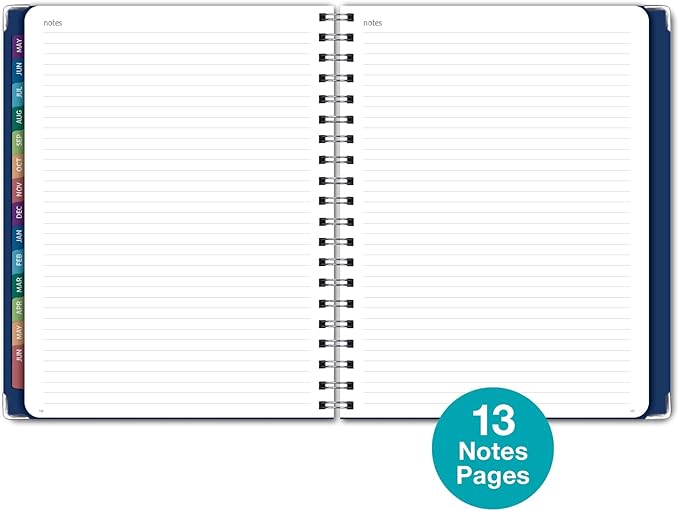 HARDCOVER Academic Year 2026-2027 Planner: 14 Months (May 2026 Through June 2027) 8.5"x 11" Daily Weekly Monthly Planner Yearly Agenda. Bookmark, Pocket Folder and Sticky Note Set (Dragonflies)