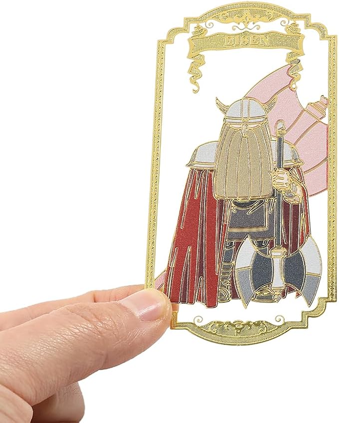 Anime Frieren: Beyond Journey's End Bookmark Stainless Steel Manga Fans Cartoon Fashion Student Scholar Learning Gift (Eisen)