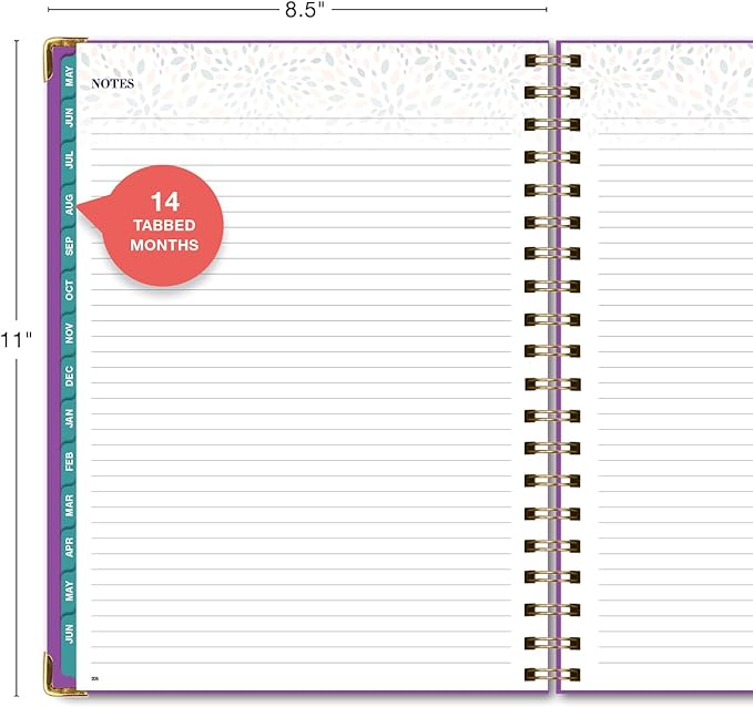 FAMILY PLANNER ORGANIZER – 8.5" x 11" Weekly & Monthly Calendar (May 2026-Jun 2026). 5+ People, Meal Planning, Budgeting, Habit Tracker – Hardcover, Household Schedule Organizer for Parents, Kids, & Caregivers (Rainbow Floral)