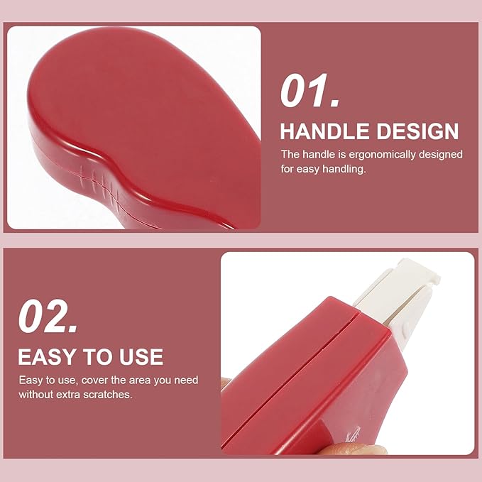 VILLCASE 6pcs Correction Tape Set for School Students, Portable Adhesive Writing Corrector Tapes, Vintage Style, Large Capacity for Classroom and Office Use
