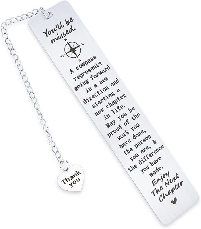 Christmas Stocking Stuffers Coworker Leaving Gifts for Women Men Farewell Gifts for Coworkers Friends Retirement Goodbye Gifts for Colleagues Boss Thank You Bookmark for Employee Leader Teachers