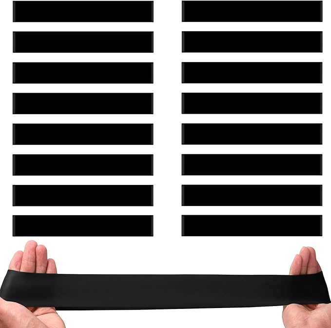 16 PCS Chair Bands With Fidgety Feet Colorful Chair Fidget Bands Desks Stretch Foot Band for ADHD Sensory Flexible Band Classroom Home Chair Fidget Tools Black