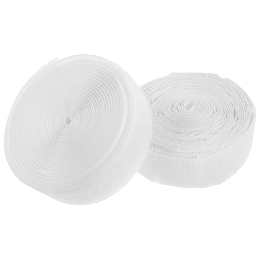 Amosfun Double-Sided Hook and Loop Tape for Curtains Strong Fastener Strips Sided Tape Heavy Duty Strips Sew