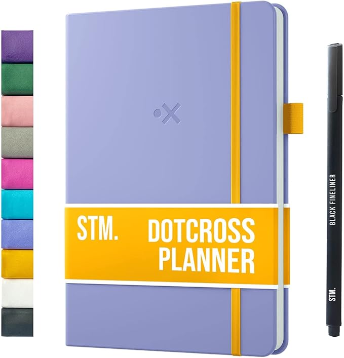Daily Planner 2026 (Undated) | A5 Dotcross | Your All in One Day Organizer, At A Glance Weekly Agenda, Yearly Calendar Book | Planners for Personal, Professional, Academic & Work Goals and Schedule