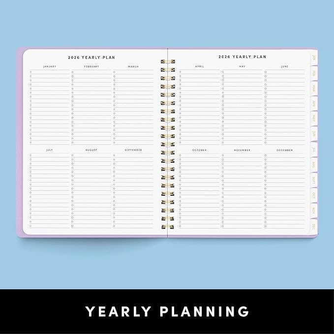 PAPERAGE 2026 Weekly & Monthly Planner, Jan-Dec 2026, 9.2x11.2in, Sage Green