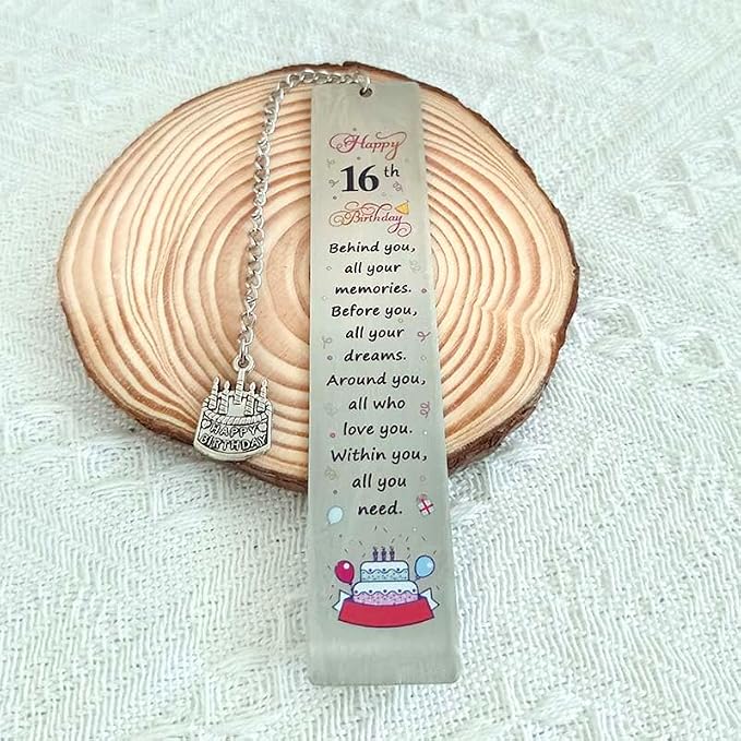 16 Birthday Gifts Bookmarkers for 16 Year Old Girls Boy Birthday Gift | Behind You All Your Memories Book Marker for Son Booklovers 16 Yrs Old Birthday Gifts for Sister 16th Birthday Gift