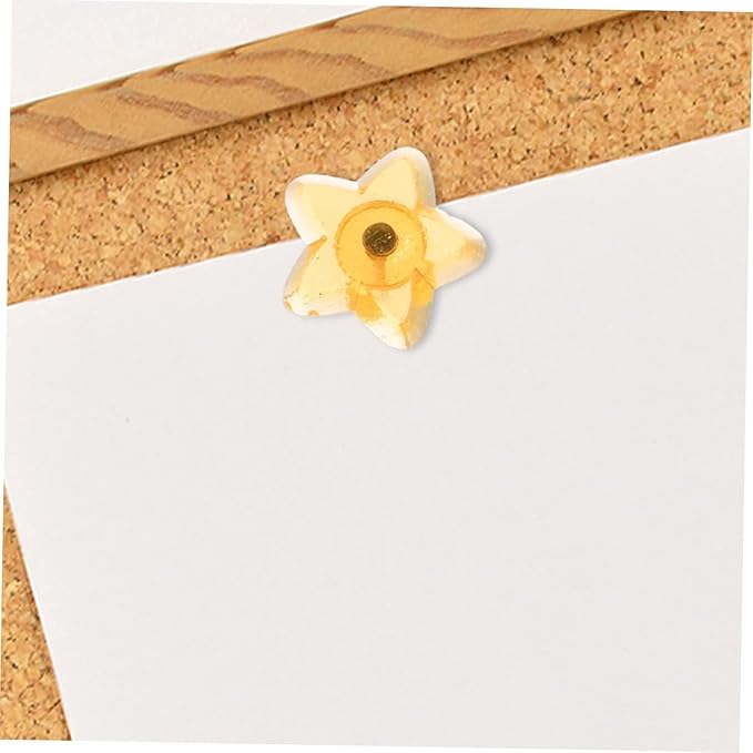 100 Pcs Colorful Star Shaped Push Pins,Steel Point Decorative Thumbtacks,Clear Plastic Thumb Tacks Transparent Pushpins Drawing Pins Thumbtacks with Box for Cork Board,Tape,Adhesives and Fasteners
