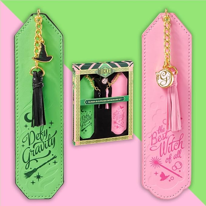 Wicked: Glinda and Elphaba Bookmark Set by The Noble Collection