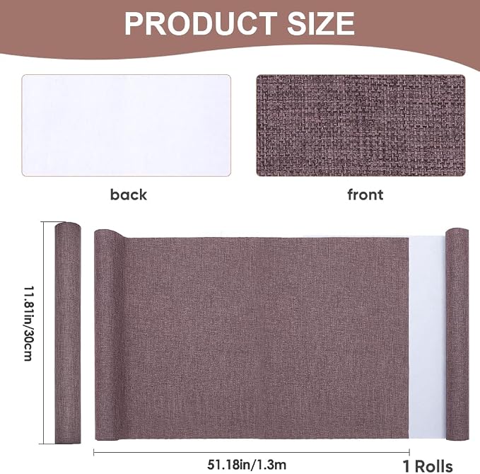 CRASPIRE 51 x 11.8 Linen Book Cloth Camel for Book Binding A4-A8 Fabric Surface Paper Backed Bookcover Books Album Scrapbooking Archival DIY Covering Protector Bookcloth Bookbinding Supplies