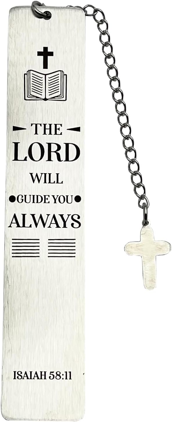 Bible Bookmarks Book Markers, Metal Christian Bookmark Gift Accessories (Isaiah 58:11)