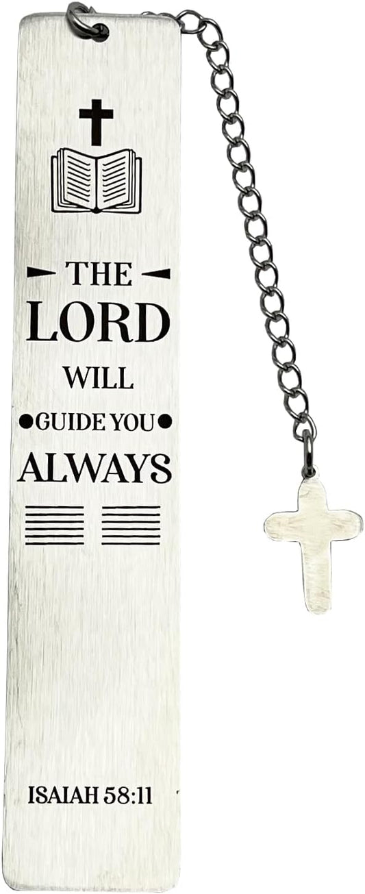 Bible Bookmarks Book Markers, Metal Christian Bookmark Gift Accessories (Isaiah 58:11)