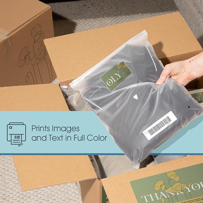 2" Printable Round Labels for Laser and Inkjet Printers - 10000 Blank Labels, 500 Sheets for Thank You Stickers, Price Tags, QR Codes, Business Logos - Spartan Industrial Template C004