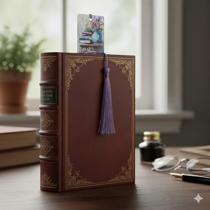 Colorful Art Flower Bookshelf Bookmark - Romantic Artsy Vibe Bookmarks, Perfect Reading Gift for Book Lovers, Bookworms and Friends (4PC Flower)