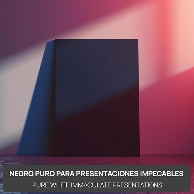 OFITURIA Foam Board, Black, A3 (29.7 x 42 cm), Expanded Polystyrene Plate, Lightweight and Rigid, Foam Board, Versatile and Cuttable, Ideal for Crafts and Models, High Quality, 5 mm Thickness