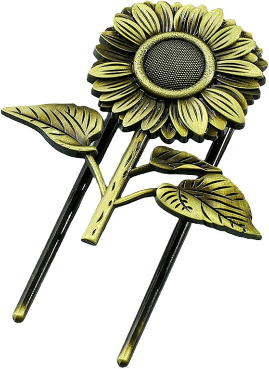 Bookmark,Sunflower Metal Book Clip, Journal Clip, Book Page Holder Clip,Vintage Book Clips, Hold Journal Open While Writing and Free Your Hands, Gifts for Book Lovers, Readers, Writers (Sunflower)