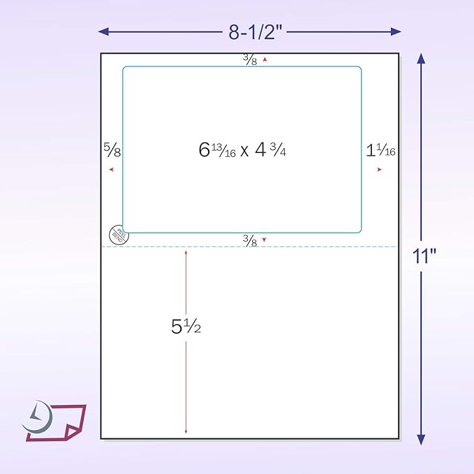 NextDayLabels - Click and Ship Integrated Laser Form with Label Combination (6-13/16 x 4-3/4" | 1 Label | 250 Pack)