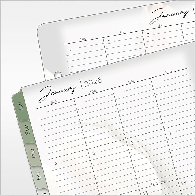 FranklinCovey - Blooms Planner Refill | Two Pages Per Day Ring-Bound (Classic, Jan 2026 - Dec 2026)