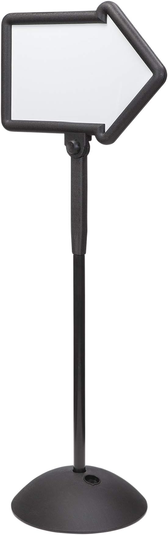 Safco Write Way Dry Erase Board Directional Arrow Sign, Dual-Sided and Magnetic for Indoor and Outdoor Use, 65"in Height, Black