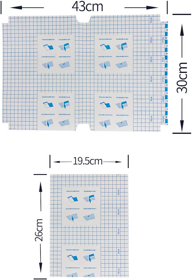 EULANT Pack of 10 Quality Clear Self Adhesive Book Covering Film with Diamond Pattern, Sticky Plastic Film Books Covers,16K Size for Books at 19.5x26cm …