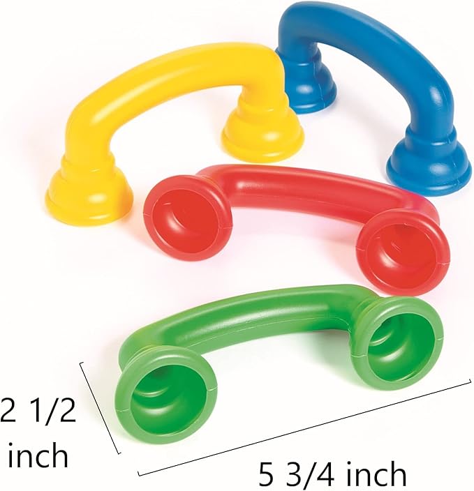 Fun Express Read to Self Auditory Feedback Whisper Phones for Kids, 12 Pack - Speech Therapy Teaching Aide – Accelerate Reading Fluency (Yellow Blue Red Green)