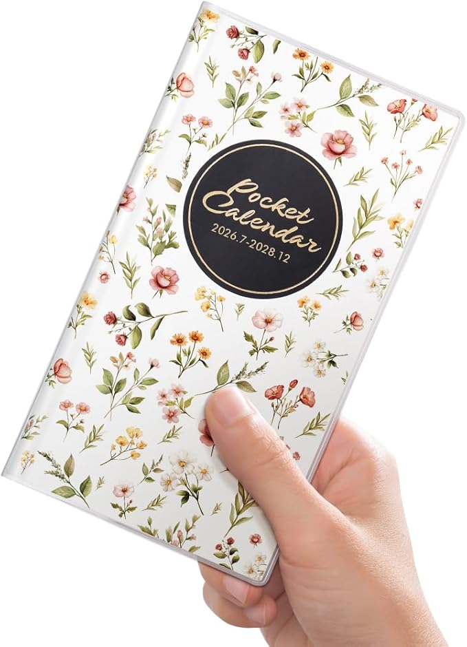 Pocket Calendar 2026-2028 for Purse,Small Pocket Planner 2026-2028 for Purse 3.5×6.5In,30 Month Organizer from Jul 2026 to Dec 2028 Mini Planner with Pvc Cover for Organizing & Planning