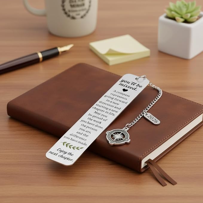 2026 Retirement Teacher Summer Bookmark Gifts for Woman End of School Year Going Away Gift for Women Men Retired Teachers Friends, Coworker Leaving Farewell Goodbye Gifts for Boss Manager Employee