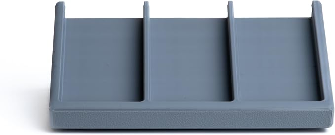 Remote Holder Organizer Pedestal Caddy compatible with Lutron Pico Remotes, Anti-Slip Feet, Holds 3 Remotes, Grey, Indoor Use Only