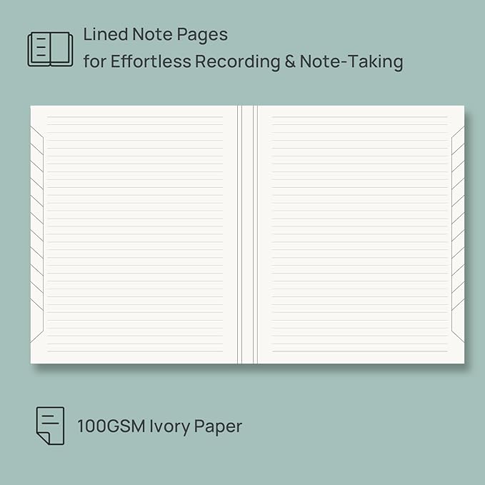 POPRUN Monthly Planner 2026-2027, Large Size-8.5" x 10.5", 18 Month Calendar Book (Jul 2026 - Dec 2027), Academic Calendar Planner with Tabs, Inner Pocket, Hard Cover, 100GSM Paper - Black