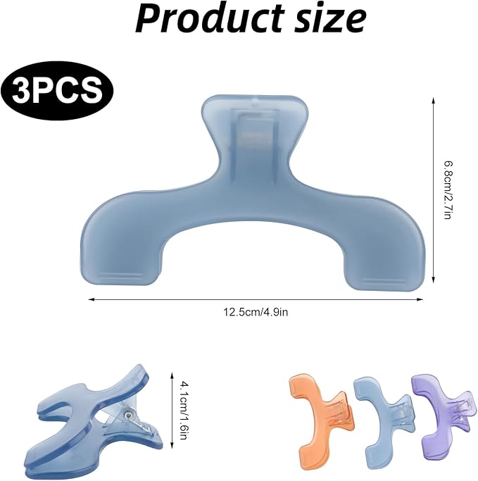 3 Pcs Book Clips,3 Colors Strong Page Holders for Reading,Portable Book Openers,Practical Book Page Markers for Teachers,Students,Office,and Home(Color C)