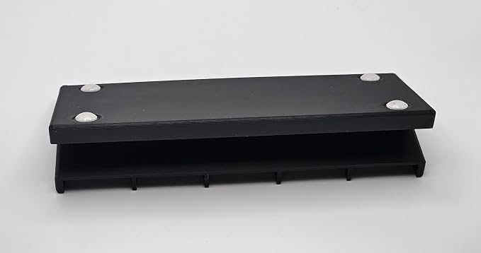 Remote Holder Organizer Pedestal Caddy Compatible with Lutron Pico Remotes, Anti-Slip Feet, Holds 5 Remotes, Black, Indoor Use Only