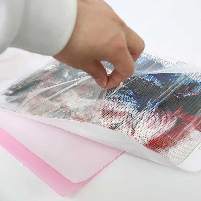 30 Pages Purple Diamond Storage Book - A4 Portfolio Folder for 60 Picture Pics, for Student Art Display Protects Artwork Pages for Sketches Documents(12.2x9.1in)