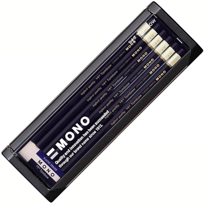 Tombow MONO Mono 4H Pencils, 4H, 1 Dozen