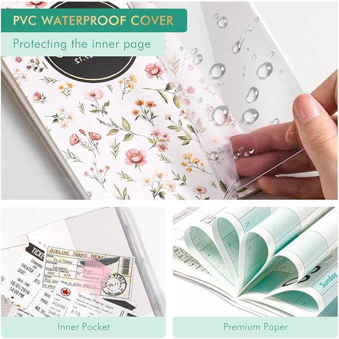 Pocket Calendar 2026-2028 for Purse,Small Pocket Planner 2026-2028 for Purse 3.5×6.5In,30 Month Organizer from Jul 2026 to Dec 2028 Mini Planner with Pvc Cover for Organizing & Planning