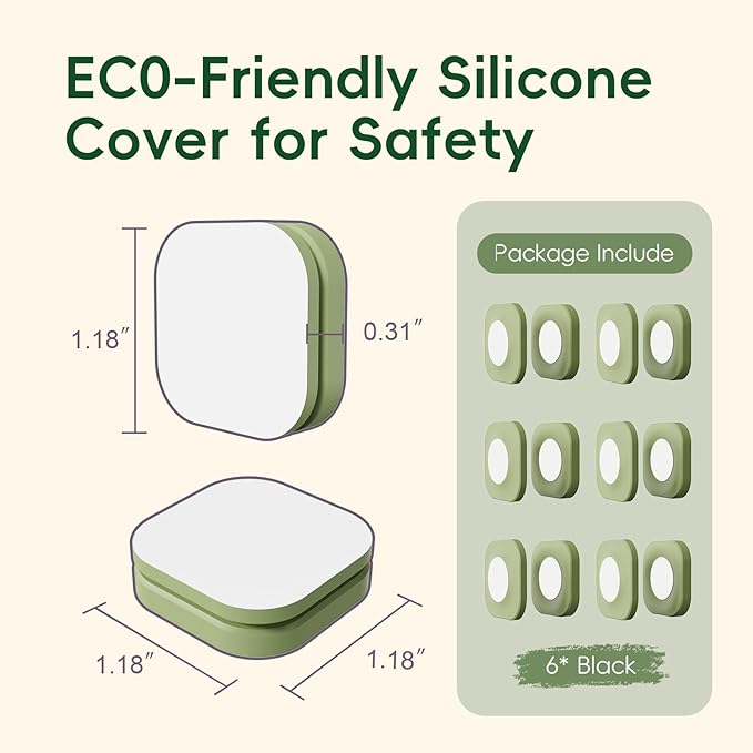 Magnetic Remote Control Holder Wall Mount Self-Adhesive, 6 Pack Upgraded Silicone Remote Organizer Storage Wall Holder for Home Office TV, Fan and Air Conditioner Remote Control 6 Green
