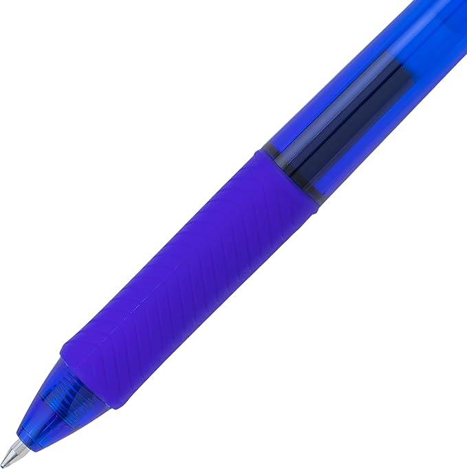 Pentel EnerGel-X Retractable Liquid Gel Pen, 0.7 mm, Blue, Pack of 12
