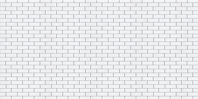 Fadeless Bulletin Board Paper, Fade-Resistant Paper for Classroom Decor, 48” x 50’, White Subway Tile, 1 Roll