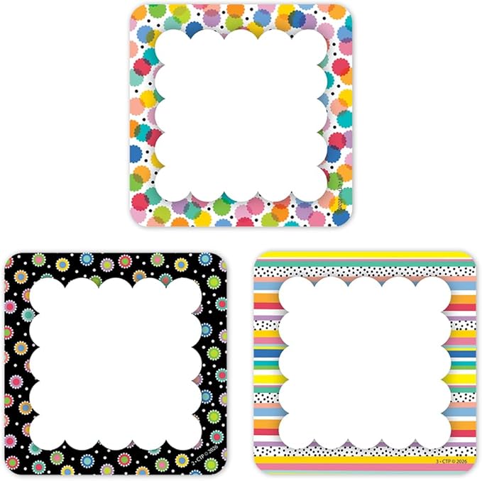 CTP Core Decor Pattern Play Pencils 6 Inch Designer Cut-Outs Classroom Accents (Creative Teaching Press 11141)