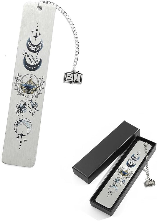 Acotar FAE Romance Metal Bookmark,The Night Court Feysand Fantasy Bookmarks,Reading Gift for Women Book Lovers and Fans of The Court of Thorns and Roses (Sliver)