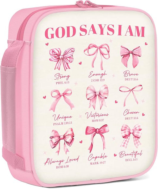 Bible Cover for Women, Bible Holder, Bible Cover With Handles, Bible Carrying Case, Bible Bags With Zipper and Pockets