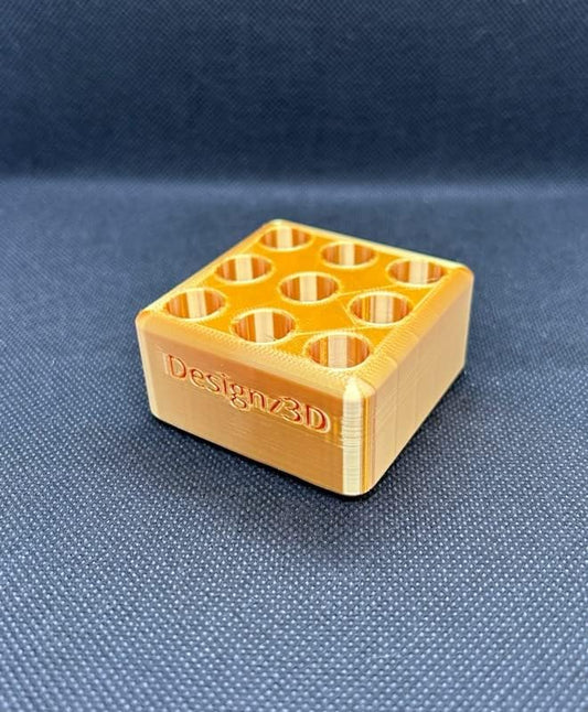 Desk Organizer for 510 Cartridges, Pens and Pencils - 9 Spaces (Gold)
