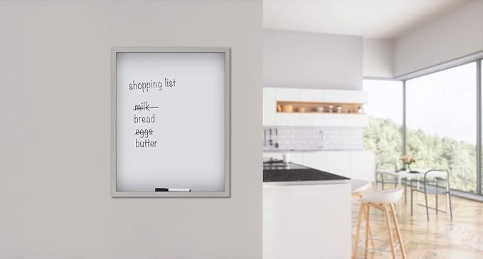 Mikasa White Board with Dry Erase Pen, 24x19-Inch, White